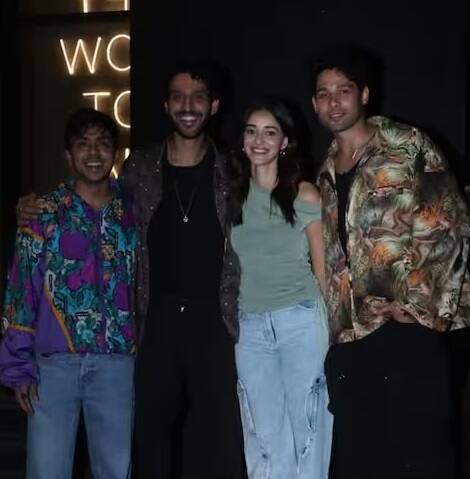 Kho Gaye Hum Kahan Screening: અભિનેતા સિદ્ધાંત ચતુર્વેદી અને અભિનેત્રી અનન્યા પાંડે ટૂંક સમયમાં ફિલ્મ ‘ખો ગયે હમ કહાં’માં જોવા મળશે. જેનું સ્ક્રીનિંગ આજે મુંબઈમાં રાખવામાં આવ્યું હતું.