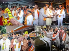 Akshat Mangal Kalash Yatra: CM शिंदे ने अयोध्या में राम मंदिर के उद्घाटन से पहले ‘कलश यात्रा’ में लिया हिस्सा, देखें तस्वीरें