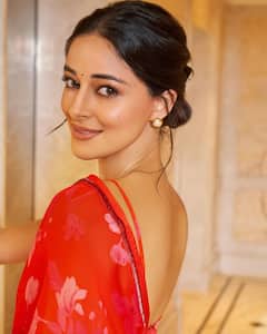 Ananya Panday Spreads Her Charm In A Floral Printed Saree; SEE PICS