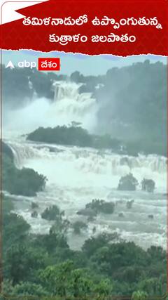 భారీ వర్షాల ధాటికి తమిళనాడులో ఉప్పొంగుతున్న కుత్రాళం జలపాతం