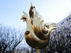 Rooster Back Atop Fire-Ravaged Notre Dame Spire As Restoration Enters Final Phase — IN PICS