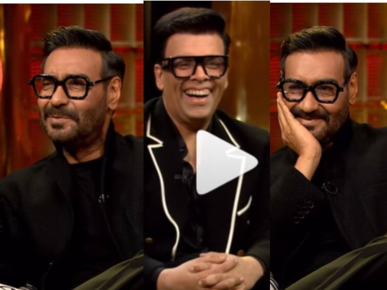 Koffee With Karan 8 Promo Ajay Devgn On Handling Ranveer Singh Rohit Shetty talk about salman khan Koffee With Karan 8:  