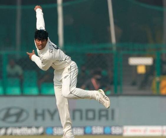 நியூசிலாந்தை சேர்ந்த ஆல் ரௌண்டர் ரச்சின் ரவிந்திரா.