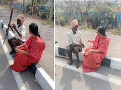 రోడ్డు పక్కన వ్యక్తి ఫిట్స్‌తో విలవిల, మాజీ మంత్రి సబిత సాయం - నెట్టింట్లో వైరల్