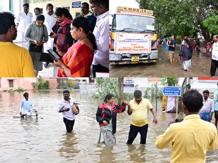 South TN Rains : எம்.பி கனிமொழி, பொதுமக்களை சந்தித்து அவர்களுக்கு தேவையான நிவாரண பொருட்களை வழங்கியும் அவர்களின் குறைகளைக் கேட்டு நிவர்த்தி செய்து வருகின்றார்