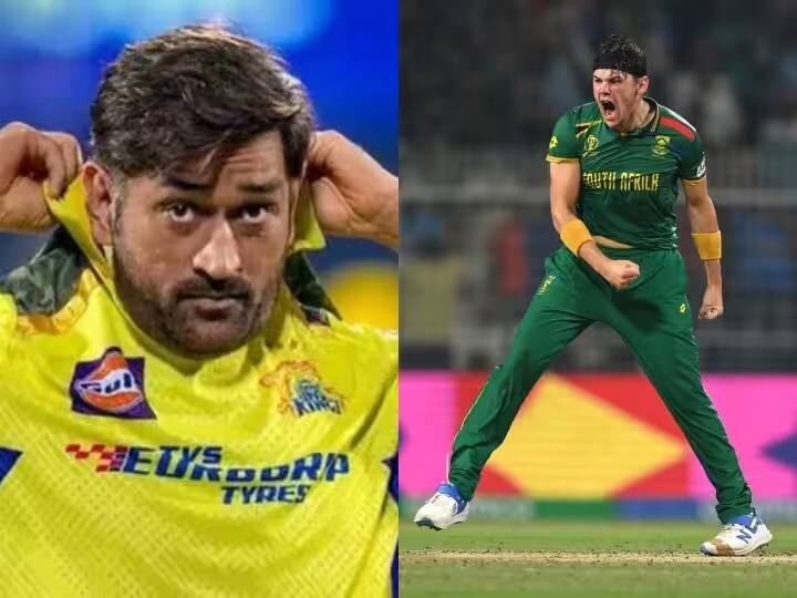 ipl 2024 auction gerald coetzee said played under ms dhoni would be a massive opportunity for me will csk bid for him upto 20 crores IPL Auction : धोनीच्या नेतृत्वात खेळायचंय, लिलावाआधी युवा गोलंदाजानं व्यक्त केली इच्छा, चेन्नई बोली लावणार का ?