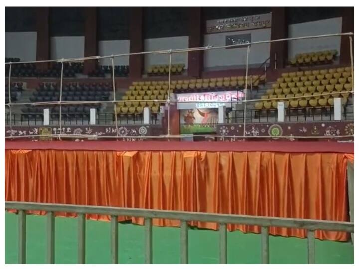Chhattisgarh News Vishnudev Sai government ministers will take oath in indoor stadium but date not clear ann Chhattisgarh: साय सरकार के मंत्री इंडोर स्टेडियम में लेंगे शपथ, लेकिन नेता नहीं बात पा रहे हैं तारीख