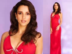 Triptii Dimri Looks Christmas Ready In A Red Body-Hugging Dress; PICS