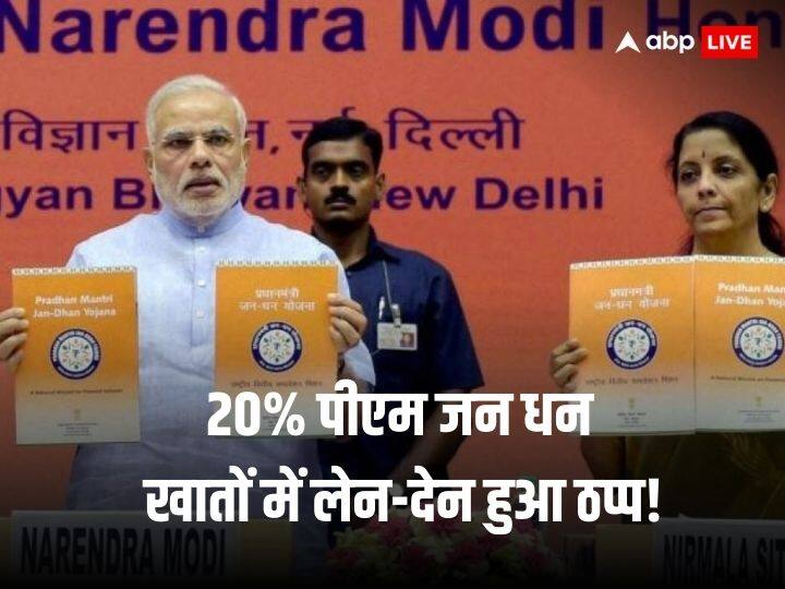 20 Percent PMJDY Accounts Become Inoperative Out Of 51 Crore Accounts 12,780 Crore Rupees Is Deposited In PMJDY Accounts PMJDY Accounts: 51 करोड़ जनधन खातों में से 10.34 करोड़ खातों में लेन-देन ठप्प, 12,780 करोड़ रुपये जमा है इन अकाउंट्स में