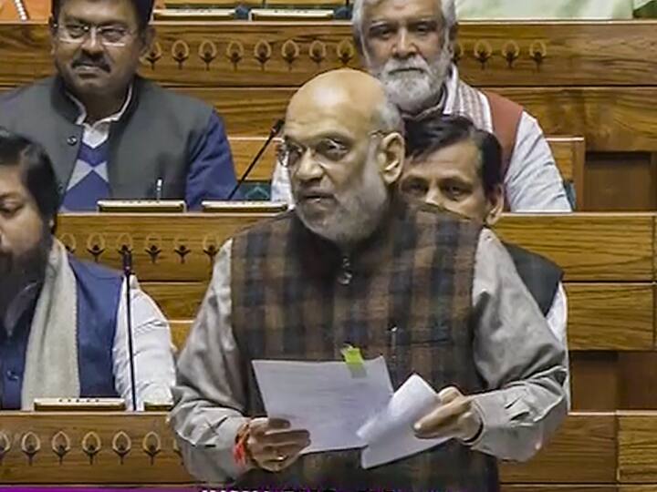 Parliament Winter Session Home Minister Amit Shah on three new criminal law bills in Lok Sabha भारतीय न्याय संहिता: लोकसभा में अमित शाह बोले, 'आतंकवाद को परिभाषित किया, कोई भी कमी का नहीं उठा पाएगा फायदा'