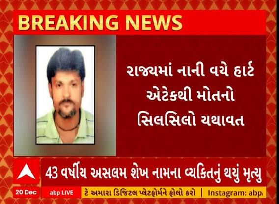 Rajkot Heart Attack | રાજકોટમાં વધુ એક યુવકનું હાર્ટ અટેકથી મોત, જુઓ અહેવાલ