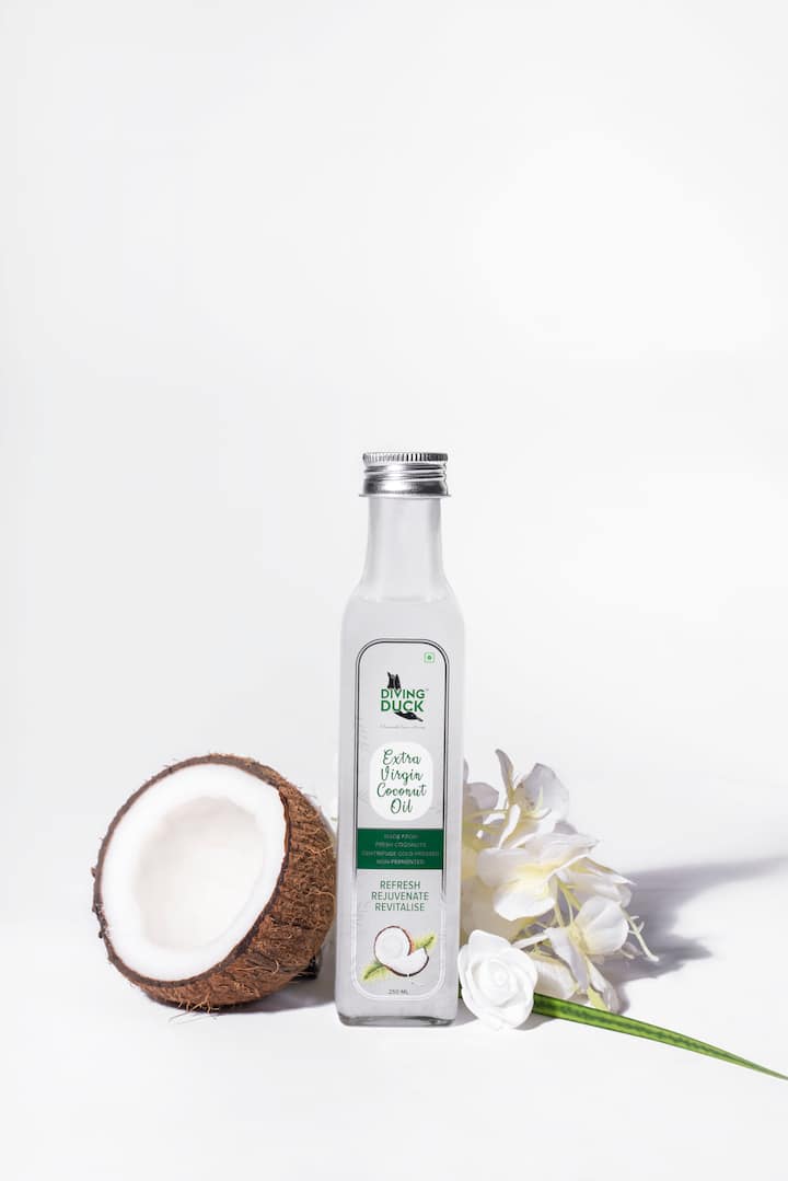 Applying camphor mixed with coconut oil shows magical effects on skin