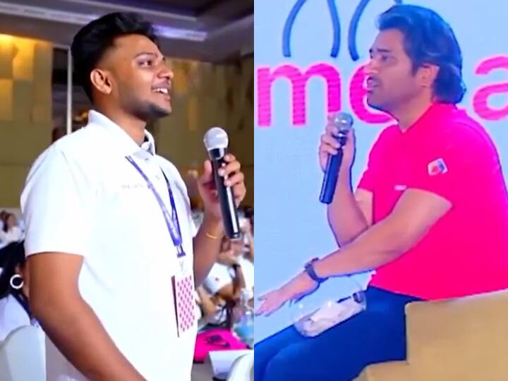 जब आरसीबी के एक प्रशंसक ने धोनी से बेंगलुरु के लिए खिताब जीतने की मांग की, तो उसे सीएसके के कप्तान से यह प्रतिक्रिया मिली।