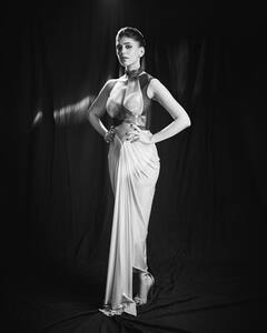 Sanjana Sanghi Sets The Party Mood In A Metallic One-Shoulder Dress; PICS