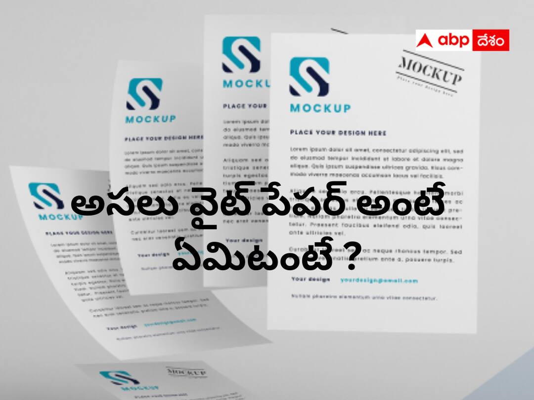 What is a white paper and what is the history of that white paper abpp What is White Paper : వైట్‌పేపర్ అంటే ఏమిటి ? రాజకీయాల్లో మాత్రమే శ్వేతపత్రాలు ఉంటాయా ?