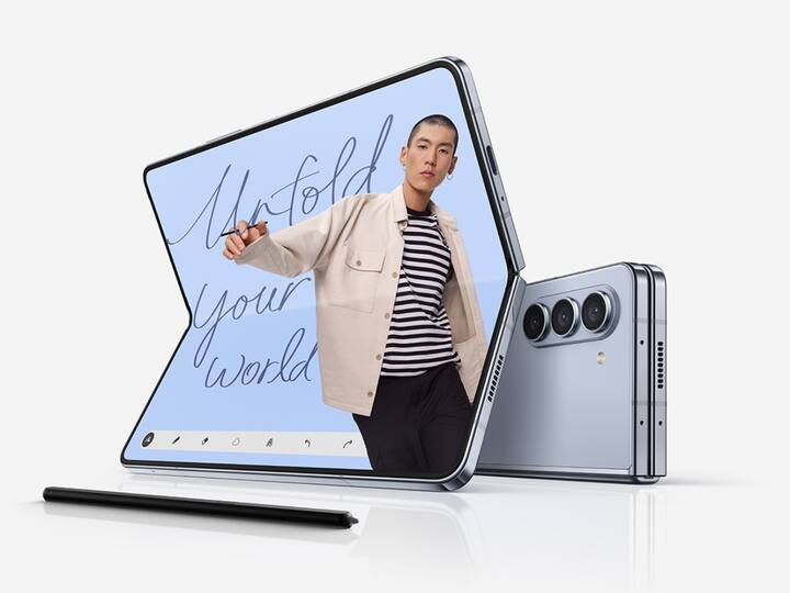 Samsung Galaxy Z Fold 5 (Price: Rs 1,64,999) — The Galaxy Z Fold 5, akin to its Flip-py sibling, maintains a familiar exterior with a 6.2-inch AMOLED external display and a 7.6-inch folded internal AMOLED display. Despite the seemingly unchanged specifications, notable improvements in build quality, enhanced performance with the Qualcomm Snapdragon 8 Gen 2, superior cameras, and an improved S-Pen experience set the Galaxy Z Fold 5 apart as a powerful foldable device, though its external display's resolution remains a slight inconvenience.