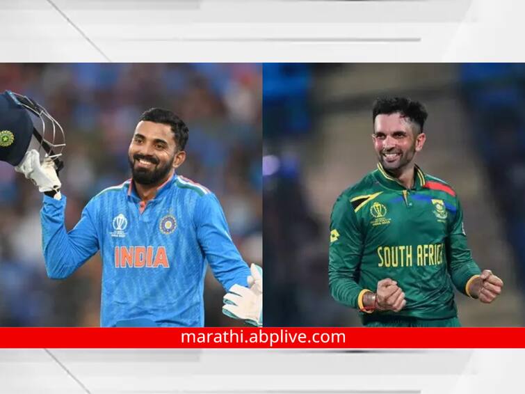 kl rahul keshav maharaj stum mic chat on ram siya ram song is going viral watch video here ind va sa match You Come and they Play Ram Siya Ram marathi news IND vs SA : ''राम सिया राम'' गाणं ऐकताच केएल राहुलने विचारला असा प्रश्न, केशव महाराजचं उत्तर स्टम्प माईकमध्ये रेकॉर्ड; काय संभाषण झालं? पाहा VIDEO