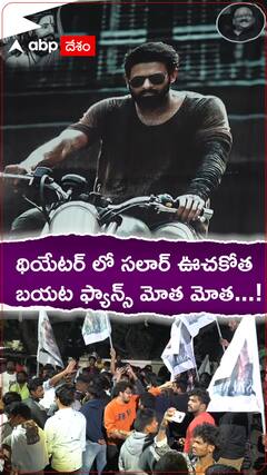 సలార్ థియేటర్ల దగ్గర రెబల్ స్టార్ ఫ్యాన్స్ హంగామా, రచ్చ రచ్చ