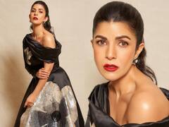 Nimrat Kaur's Black Gown And Red Lips Combo Is Just Wow; IN PICS