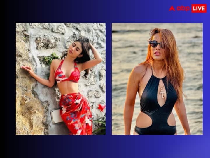 TV Actresses Bikini Photos: टीवी इंडस्ट्री की कई एक्ट्रेसेस हैं जो सोशल मीडिया पर काफी एक्टिव रहती हैं. कई बार संस्कारी बहू का किरदार निभाने वालीं एक्ट्रेसेस ने अपना बिकिनी बेब्स रूप भी दिखाया है.