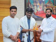 Ram Charan Meets Eknath Shinde: राम चरण आणि उपासना  यांनी मुख्यमंत्री एकनाथ शिंदे यांची भेट घेतली; पाहा फोटो