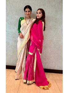 Raveena Tandon Pics: बेटी राशा संग रवीना टंडन ने पूरी की 12 ज्योतिर्लिंगों की यात्रा, माथे पर तिलक लगाकर महादेव की पूजा करती दिखीं एक्ट्रेस