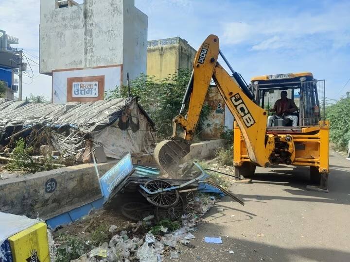 UIT Demolished more than 20 Non Veg shops in Kota BJP MLA Meeting Kota Municipal Corporation Officers ann Rajasthan News: बीजेपी की सरकार बनते ही कोटा में UIT का एक्शन, डेढ़ दर्जन अवैध नॉनवेज की दुकानें ध्वस्त