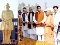 चौधरी चरण सिंह की प्रतिमा का CM योगी ने किया अनावरण, RLD ने कार्यक्रम से बनाई दूरी