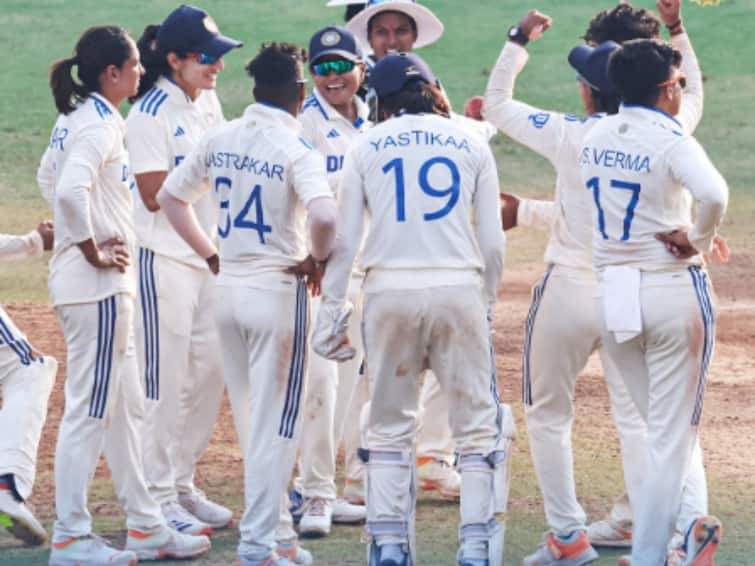 India women vs Australia women Test highlights Smriti Mandhana Harmanpreet India beat Australia IND-W vs AUS-W: Historic Triumph! India Women's Team Register First-Ever Test Win Against Australia