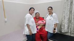 PHOTO : तब्बल 160 किलो वजनाच्या महिलेने दिला गोंडस बाळाला जन्म