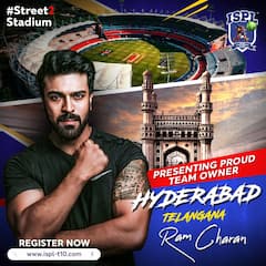 ISPL-T10 |Ramcharan Owner of Hyderabad Cricket Team | T10 ఫార్మట్‌లో అడుగుపెట్టిన రామ్ చరణ్ | ABP