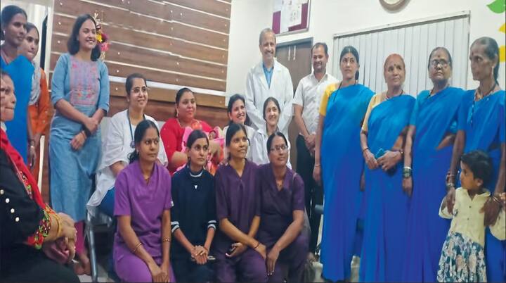 या तीस वर्षीय महिलेस लग्नानंतर आठ वर्षांनी गर्भधारणा झाली. अतिवजनामुळे सोनोग्राफीत गर्भातील बाळ व्यवस्थित दिसत नव्हते.