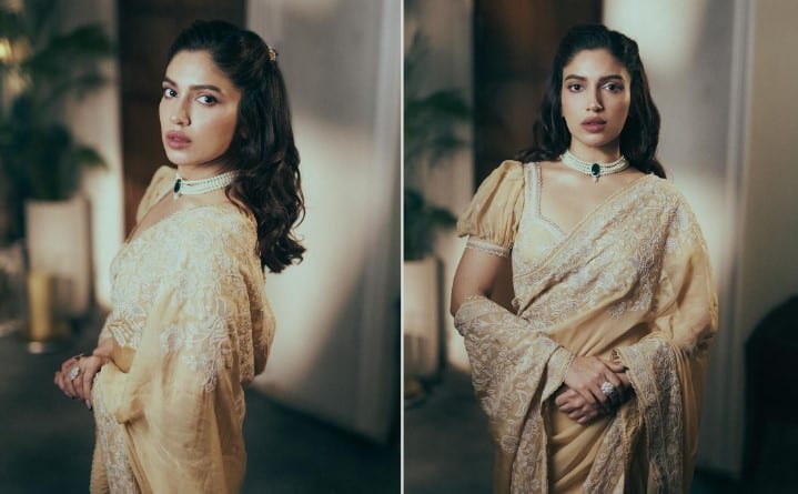 Bhumi Pednekar: એક્ટ્રેસ ભૂમિ પેડનેકરે સાડી લૂકમાં આપ્યા કાતિલ પોઝ, જુઓ બોલ્ડ અંદાજ