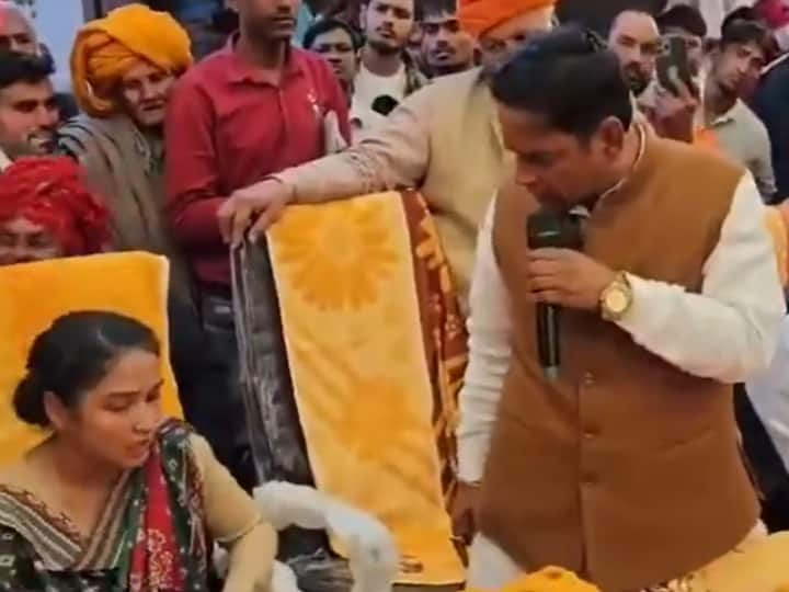 Viral Video of Bhilwara BJP MLA Lalaram Bairwa threatening Lady SDM on her Job ANN Watch: नई-नई नौकरी है तकलीफ हो जाएगी... BJP विधायक ने महिला SDM को धमकाया, Video हुआ वायरल