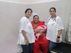 PHOTO : तब्बल 160 किलो वजनाच्या महिलेने दिला गोंडस बाळाला जन्म