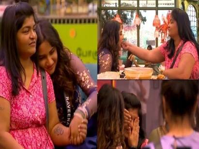 Bigg boss 7 tamil raveena mom entry mani reaction to it Bigg Boss 7 Tamil : ஸ்டோர் ரூமில் ரவீனாவுக்கு காத்திருந்த சர்ப்ரைஸ்... மணியின் ரியாக்ஷன் எப்படி இருந்தது... களைகட்டிய பிக்பாஸ் வீடு