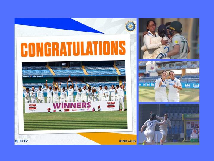 महिला क्रिकेटच्या इतिहासात प्रथमच भारताने ऑस्ट्रेलियाचा पराभव केला आहे. याआधी दोन्ही देशांदरम्यान 10 कसोटी सामने खेळले गेले, ज्यामध्ये कांगारूंनी चार सामने जिंकले. तर सहा सामने अनिर्णित राहिले.