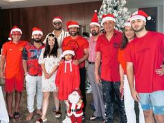 एमएस धोनी और ऋषभ पंत ने एक साथ सेलिब्रेट किया क्रिसमस, 'सैंटा क्लॉस' के लुक में तस्वीर वायरल