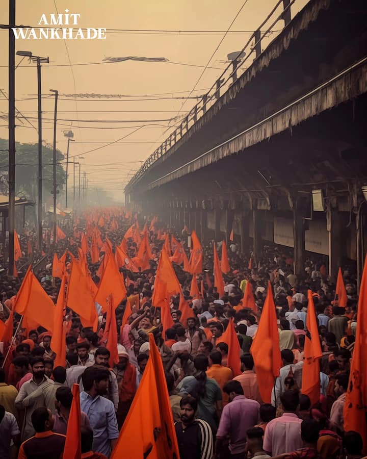 त्यासाठी 20 जानेवारीला आंतरवाली सराटी गावातून मुंबईकडे मराठे निघतील असेही जरांगे म्हणाले आहेत.  (Photo credit : FB/Amit Wankhade)