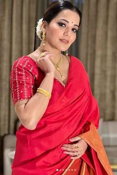 Monalisa: ਲਾਲ ਸਾੜੀ 'ਚ ਭੋਜਪੁਰੀ ਅਭਿਨੇਤਰੀ ਮੋਨਾਲੀਸਾ ਨੇ ਦਿਖਾਈ ਖੂਬਸੂਰਤੀ, ਪ੍ਰਸ਼ੰਸਕਾਂ ਨੇ ਕਿਹਾ- ਵਾਹ ਵਾਹ