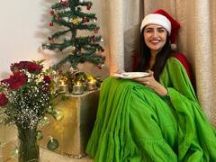 Rukmini Vasanth Photos : క్యూట్ శాంటా లుక్​లో కన్నడ బ్యూటీ రుక్మిణి