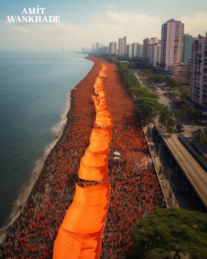 मुंबईला जाण्यासाठी पाच ते सहा दिवस आम्हाला लागतील. अंदाजे 26 जानेवारीला प्रत्यक्षात मुंबईत उपोषणाला सुरुवात होऊ शकते. (Photo credit : FB/Amit Wankhade)