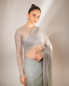 Rakul Preet Singh Spells Magic In A Sheer Saree, Take A Look