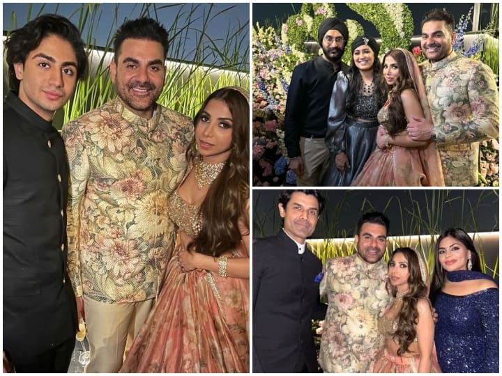 Arbaaz-Shura Wedding Pics: बीते दिन अरबाज खान ने अपनी गर्लफ्रेंड शौरा खान संग निकाह कर लिया है. कपल की वेडिंग की कई इनसाइड फोटोज सोशल मीडिया पर सामने आई हैं.