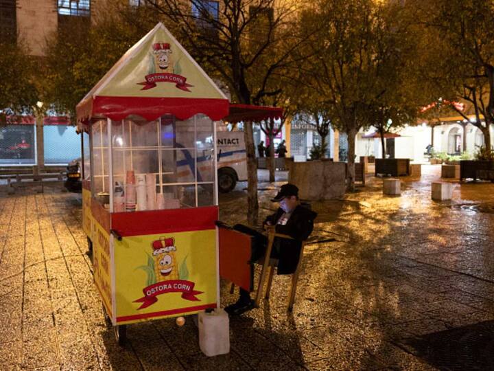 Bethlehem's Manger Square, a large paved space in front of the Church of the Nativity that is usually a focal point for Christmas celebrations, was quiet and nearly empty, as were nearby streets, where most souvenir shops were closed. (Image Source: Getty Images)