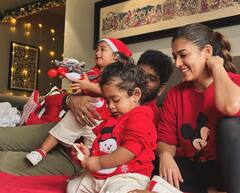 Pics: नयनतारा और विग्नेश ने फैमिली संग सेलिब्रेट किया Christmas, एक्ट्रेस ने शेयर की अपने जुड़वां बच्चों की क्यूट तस्वीरें
