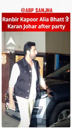 Ranbir kapoor Alia Bhatt and Karan Johar spotted after Christmas party