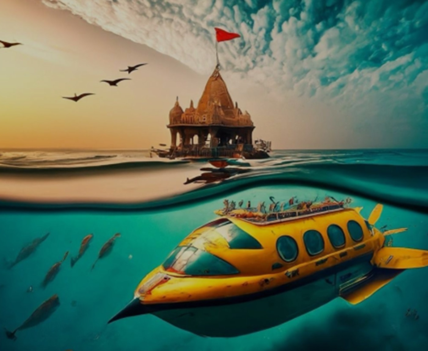 Dwarka: હવે ડૂબેલી દ્વારકાના પણ થશે દર્શન, સબમરીન ભક્તોને દરિયામાં 300 ફૂટ નીચે લઇ જશે દર્શન માટે....