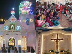 கிறிஸ்துமஸ் விழா கோலாகலம்.. தேவாலயங்களில் குவிந்த பக்தர்கள்.. சிறப்பு பிரார்த்தனைகள்..