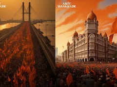 Maratha Reservation : 'मुंबईत मराठा समाज आल्यानंतर..' AI च्या मदतीने साकारलं मराठा आंदोलनाचं चित्र!